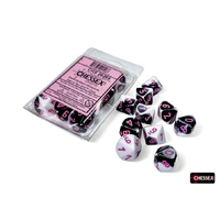 CHX 26269 Gemini Black-White/pink Set of 10 d10s