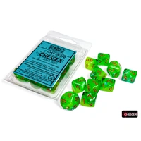 CHX 26270 Gemini Plasma Green-Teal/orange Luminary Set of 10 d10s
