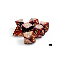 U2 CHX 22419 Scarab Mega-hedral Blue Blood/gold 7-Die Set