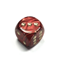 CHX DC3004 Scarab Scarlet/gold 30mm d6 dice w/pips