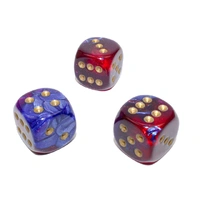CHX DG2047 Gemini Blue-Magenta/gold 20mm d6 dice w/pips