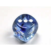 CHX DN3016 Nebula Dark Blue/white 30mm d6 dice w/pips