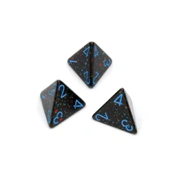 CHX PS0401 Speckled Blue Stars d4 dice