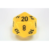 CHX XQ2002 Opaque Yellow/black 34mm d20 Dice