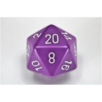 CHX XQ2007 Opaque Purple/white 34mm d20 Dice