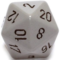 CHX XQ2010 Opaque Dark Grey/black 34mm d20 Dice