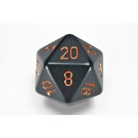 CHX XQ2020 Opaque Dark Grey/copper 34mm d20 Dice
