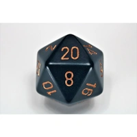 CHX XQ2026 Opaque Dusty Blue/copper 34mm d20 Dice