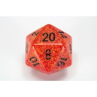 CHX XS2021 Speckled Fire 34mm d20 Dice