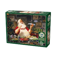 Puzzle - Cobble Hill - Santa Painting Cars 1000Pc