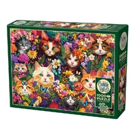 Puzzle - Cobble Hill - Blooming Whiskers 1000Pc