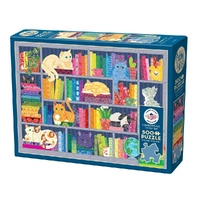 Puzzle - Cobble Hill - Rainbow Cats 500Pc