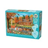 Puzzle - Cobble Hill - Cottage Pond 350Pc *Family*