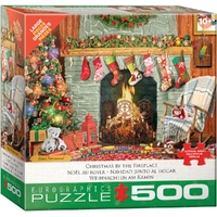 Puzzle - Eurographics - Christmas By Fireplace 500pcxl