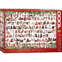 Puzzle - Eurographics - Holiday Dogs 1000pc