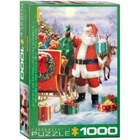 Puzzle - Eurographics - Santa With Sled 1000pc