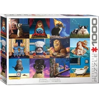 Puzzle - Eurographics - Zodiac Cats 1000pcs