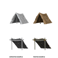 WizKids Deep Cuts Unpainted Miniatures Tent & Lean-To