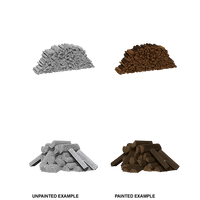 WizKids Deep Cuts Unpainted Miniatures Piles of Wood