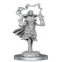 D&D Nolzurs Marvelous Unpainted Miniatures Dark Spellcaster & Flameskulls