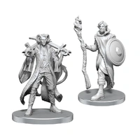 U1 Critical Role Unpainted Miniatures: Mollymauk Tealeaf & Caduceus Clay