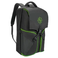 ENHANCE Gaming Console Backpack and Storage Case - Compatible with Xbox One X . One S (Green)