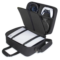 USA Gear PS5 Carrying Case - Travel Bag Compatible with PS5. PS5 Slim (Black)