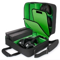 USA GEAR Xbox Series X Carrying Case - Travel Case Compatible w/ Xbox Series X & Series S (Green)