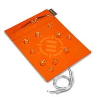 ENHANCE Tabletop Roll on a Scroll 6-sided Dice and Rolling Mat - Orange