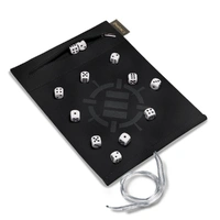 ENHANCE Tabletop Roll on a Scroll 6-sided Dice and Rolling Mat - White