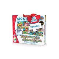 Abc & 123 Trains Puzzle 60Pc