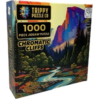Trippy Puzzles - 1000 Piece Jigsaw Chromatic Cliffs