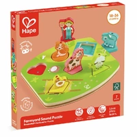 Hape - Puzzles: Farmyard Sound Puzzle
