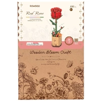 Wood Bloom Red Rose Kit