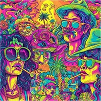 Trippy Puzzles - 300 Pce Wood Jigsaw Groovy Gathering