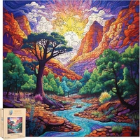 Trippy Puzzles - 300 Pce Wood Jigsaw Zion Zen