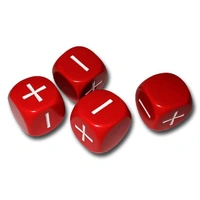 Fudge Dice Red (4)