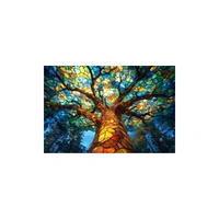Trippy Puzzles - 300 Pce Stained Glass Wood Jigsaw Glass Canopy