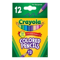Half Size Coloured Pencils (12