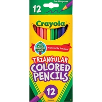 Triangular Coloured Pencils 12
