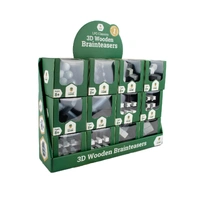LPG Puzzles 3D Wooden Brainteaser Display: Series 1
