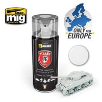 Ammo by MIG - Titans Hobby - Aerosol Spray - White Matt Primer 400ml