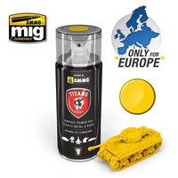 Ammo by MIG - Titans Hobby - Aerosol Spray - Imperial Yellow Matt Primer 400ml