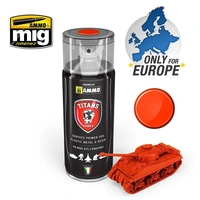 Ammo by MIG - Titans Hobby - Aerosol Spray - Royal Red Matt Primer 400ml