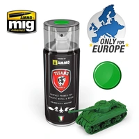Ammo by MIG - Titans Hobby - Aerosol Spray - Emerald Green Matt Primer 400ml