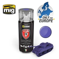 Ammo by MIG - Titans Hobby - Aerosol Spray - Magic Purple Matt Primer 400ml