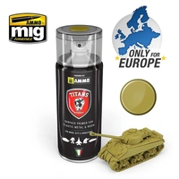 Ammo by MIG - Titans Hobby - Aerosol Spray - Desert Yellow Matt Primer 400ml