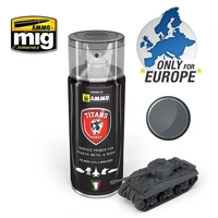 Ammo by MIG - Titans Hobby - Aerosol Spray - German Dark Grey Matt Primer 400ml