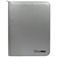Ultra Pro: UP15945 Ultra PRO 9-Pocket Zippered PRO-Binder: Silver