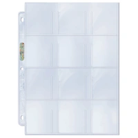 Ultra Pro: UP81423 12-Pocket Platinum Page with 2-1/4" X 2-1/2" Pockets